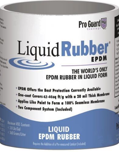 Liquid Rubber White Liquid EPDM Coatings for Roof &amp; Pond  1 Gallon F9981/1