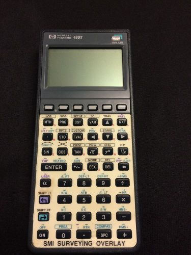 Hewlett Packard 48GX 128k ram surveying overlay calculator