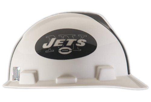 NFL Hard Hat New York Jets Adjustable Strap Lightweight Construction Sports