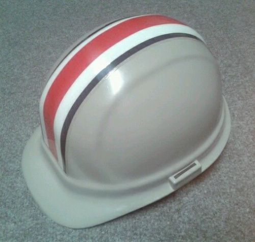 Ohio State University Hard Hat &amp; Lanyard Buckeyes Helmet Football Full Tix Auto