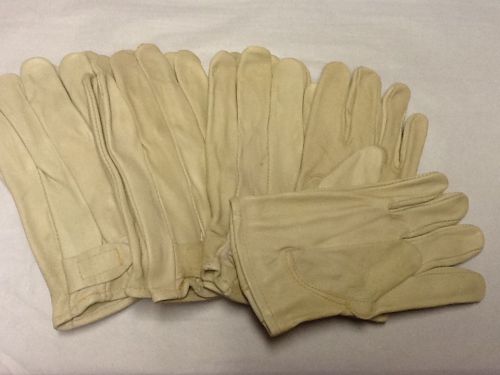 4 NEW PAIRS XLARGE SIZE DRIVERS ROPERS STYLE SOFT COWHIDE UNLINED WORK GLOVES