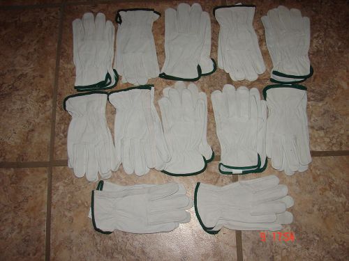 12 pairs Med. leather work gloves new in pack! Wells Lamont.
