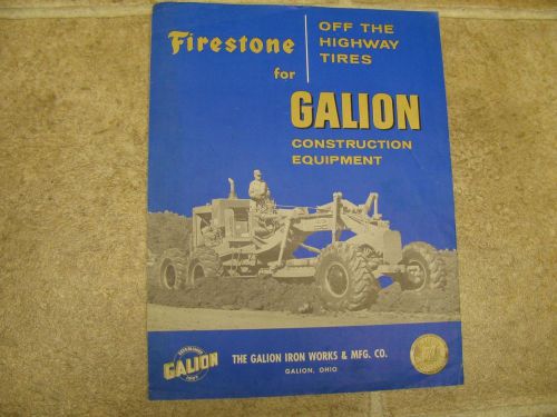 Galion Firestone Tires Sales Brochure Literature