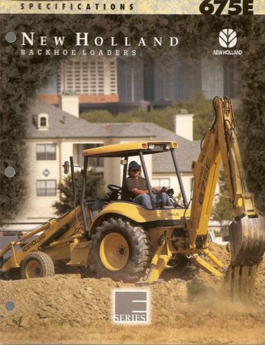 Equipment Brochure - New Holland - 675E - Backhoe Loader - 1996 (E1334)