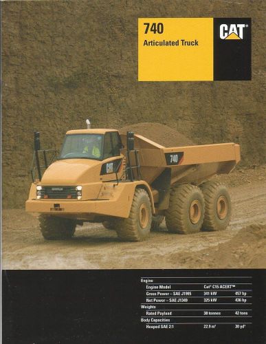 Equipment Brochure - Caterpillar - 740 - Articulated Dump Truck - 2007 (EB785)