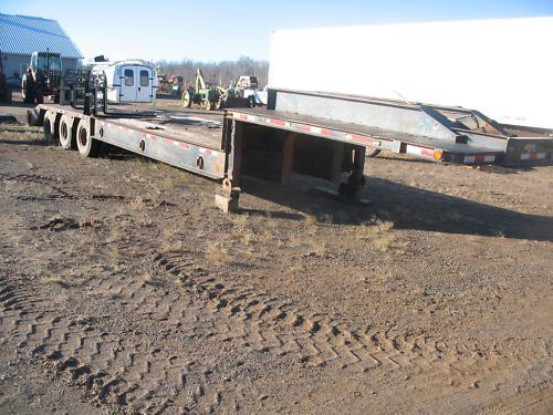 lowboy tripple axle beavertail new tires dozer loader r