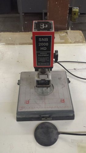 Pierce socbox snb 2000 hd heavy duty numbering machine for sale