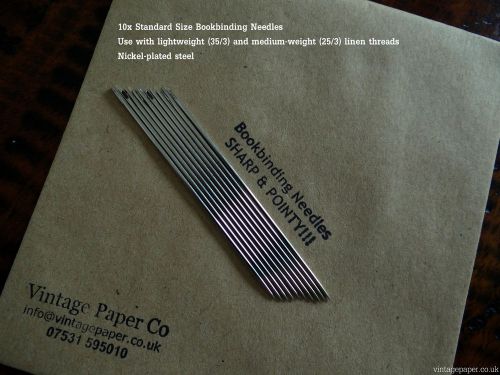 Bookbinding (John James) Needles - Standard Size for light &amp; mid weight threads
