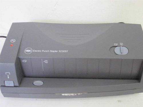 Gbc  3230st  electric adjustable 2-3 hole punch/stapler for sale