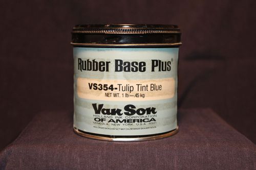1 lb - Van Son - Commercial Offest Printing Ink - VS354 - Tulip Tint Blue