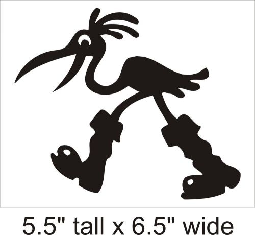 2X Bird in Boots Silhouette Decal Vinyl Car i Pad Laptop Wall Sticker-FA99
