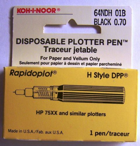 Rapidoplot H Style DPP  64NDH-01B Black .70mm HP  75xx and similar Plotters