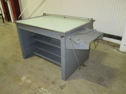 1) Commercial Lighted Glass Table for Tracing, Drawing or Drafting –used AM13849