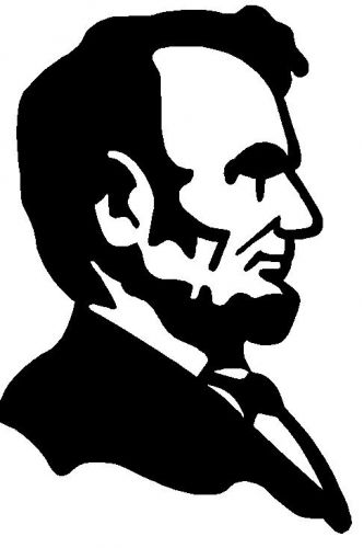 Abraham Lincoln DXF file for CNC laser, plasma cutter,or router