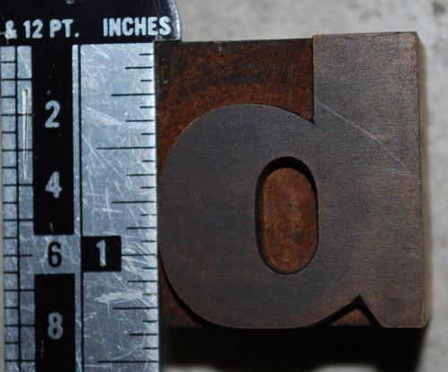 Vintage / Antique Letterpress Wood Printer&#039;s Type &#034;b&#034;. lower case 1 5/16&#034; tall