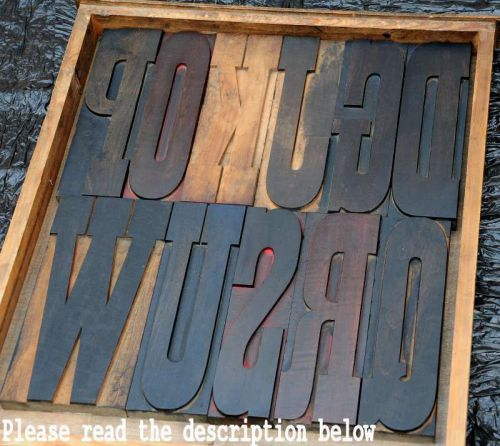 10&#034; Giant Wood Type character - You Choose &#034;your&#034; letter  Letterpress wooden ABC