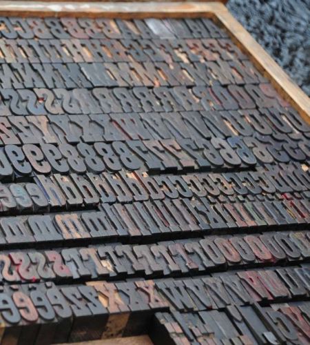 letterpress wood printing blocks 350pcs 1.38&#034; tall alphabet wooden type woodtype