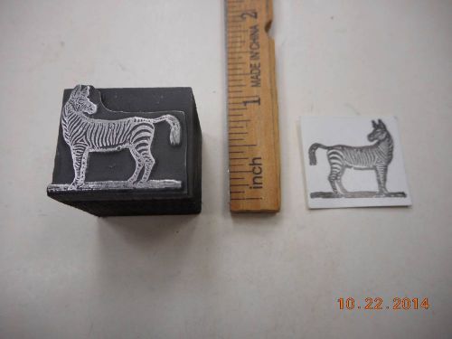 Printing Letterpress Printers Block, Zebra Animal