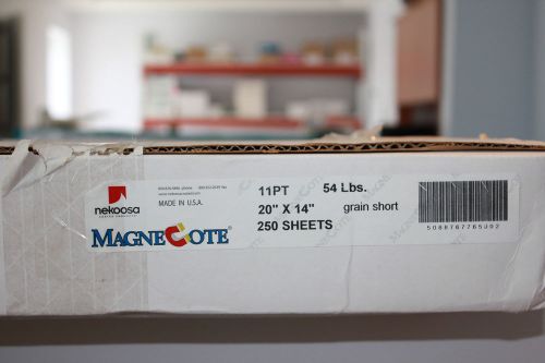 Magnecote 20&#034;x14&#034; magnetic printable paper 11pt, 54lbs, grain short, 250 sheets
