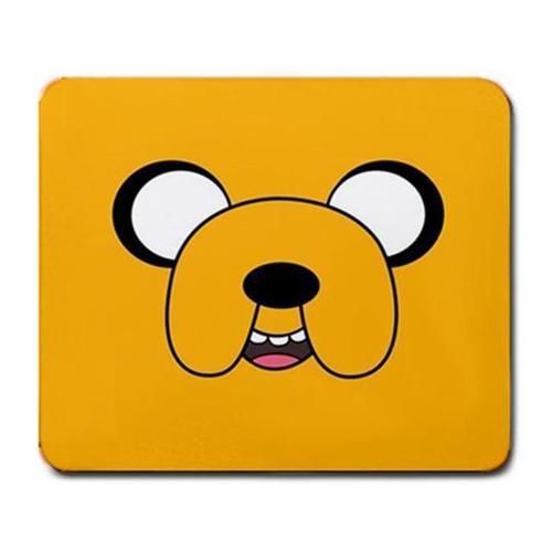 Cute Adventure Time Jake Face Block Mousepad Mice Mousemat Funny