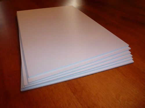 Komatex PVC FOAM Board White 10&#034; x 14&#034; x 3MM (10 pack) Square Cut