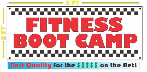 FITNESS BOOT CAMP Banner Sign NEW Larger Size for Gym Personal Trainer Center