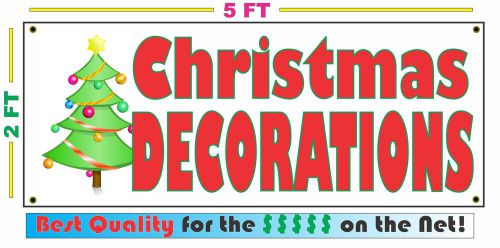 Full Color CHRISTMAS DECORATIONS Banner Sign NEW Size Best Quality for the $