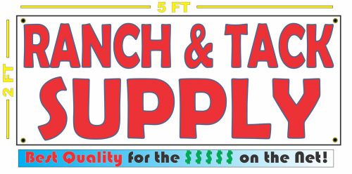 RANCH &amp; TACK SUPPLY BANNER Sign Super High Quality NEW Cow &amp; Horse