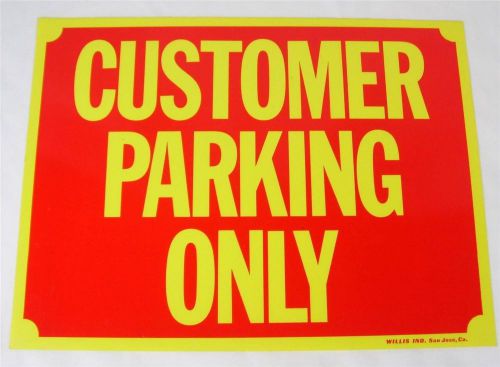 Store Sign Plastic &#034;Customer Parking Only&#034; Warning Signs Bar Restaurant