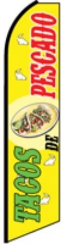 Taco de pescado sign swooper flag advertising feather super banner /pole bfp for sale