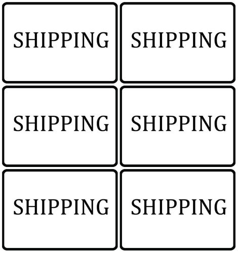 Shipping Department White Black Signs New 6 Total High Quality Location Sign s90