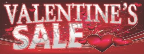 4&#039;x10&#039; VALENTINES SALE BANNER XL Outdoor Sign Love Jewelry Date Gifts Roses Deal