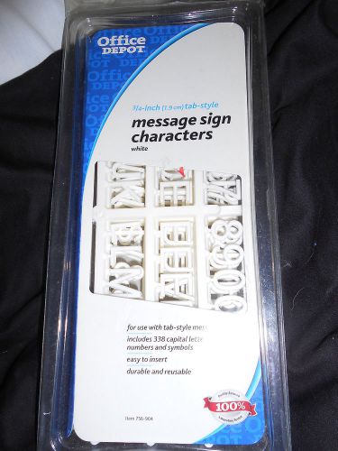 Message Menu Board Sign 3/4&#034; Letters Numbers Characters 258 pc Tab Style