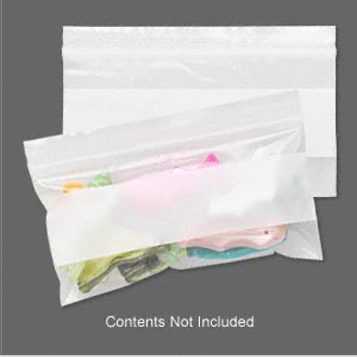 1000 Plastic Ziplock Bags 2x4 Clear w/White Block Tite-lip 2 Mil