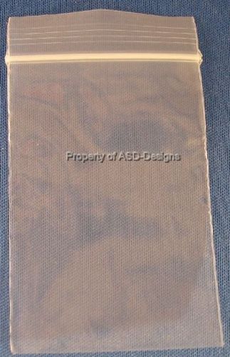 100 Ziplock Sealable 2&#034; x 3&#034; Poly Bags 2mm Thick