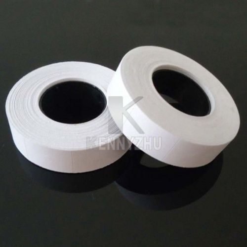 10pcs rolls double row price label price tag paper white for mx-6600 labeller for sale