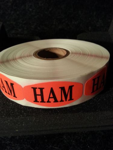 1.5&#034; x .75&#034; NEW HAM LABELS 1000 ea PER ROLL 1M/RL free shipping STICKERS