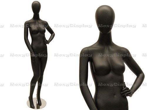 Fiberglass Black Abstract Egg Head Mannequin Display Dress Form MC-KAT01