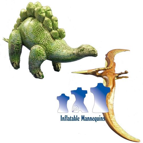 Inflatable Pteranodon and Stegosaurus