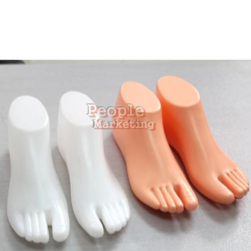 1 Pair Of Female Feet Foot Thong Style Sandal Shoes Mannequin Shoe Foot Display