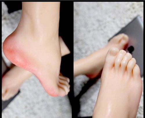 1 pair silicone lifesize male mannequin leg foot display shoes and socks size 40 for sale