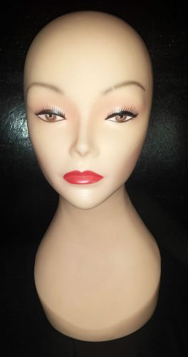 Female Mannequin Head for Hats, Wigs or Model Display! 16 inches tall!
