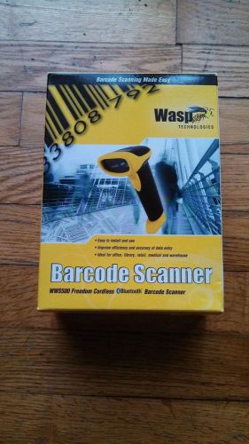Wasp WWS500 Freedom Cordless Bluetooth Barcode Scanner Great Condition