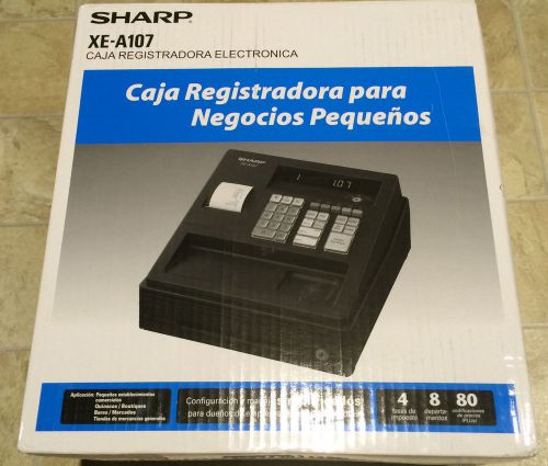 NEW Sharp XE-A107 Electronic Cash Register SEALED RETAIL BOX Small Business