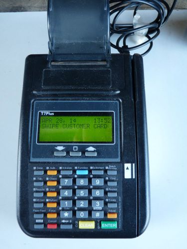 First data credit card terminal hypercom t7 series w/ power cord for sale