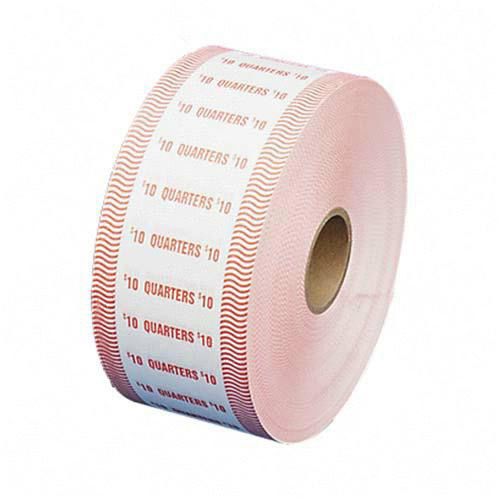 PM Company Automatic Coin Flat Wrapper Roll for 40 Quarters, Orange, 1900