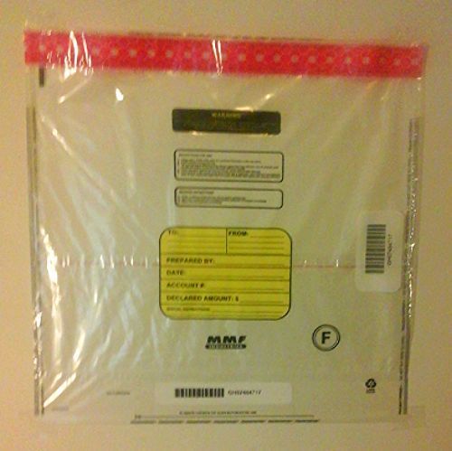 FRAUDSTOPPER X-Large Clear Tamper Evident Deposit Bags 20&#034; x 20&#034; Pack Of 50 MMF