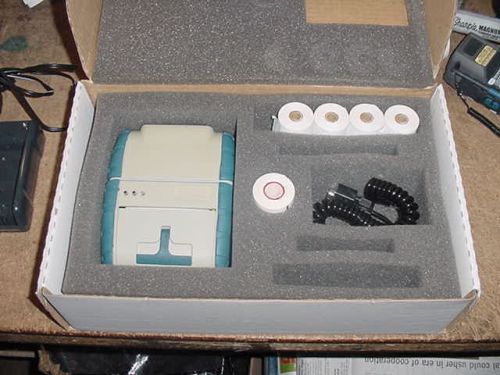 Nice extech model s3500t thermal printer w/labels + rolls &amp; serial cable. &gt;n4 for sale