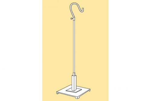 Multipurpose Hook Stand Counter Top Rack Display 6&#034; Base - Chrome
