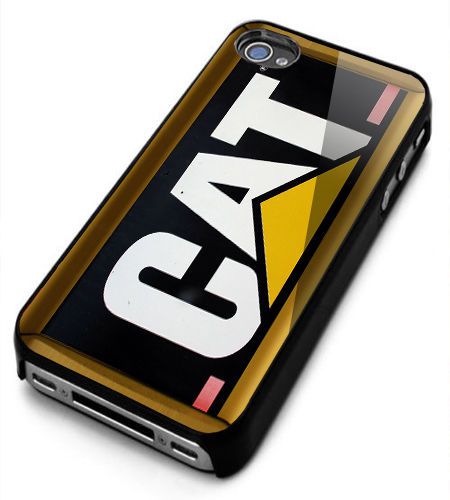 CAT Caterpillar Traktor Wood Logo For iPhone 4/4s/5/5s/5c/6 Black Hard Case